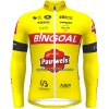 Cykeltrøje Langærmet 2022 Bingoal Pauwels Sauces WB Rød Neon Gul